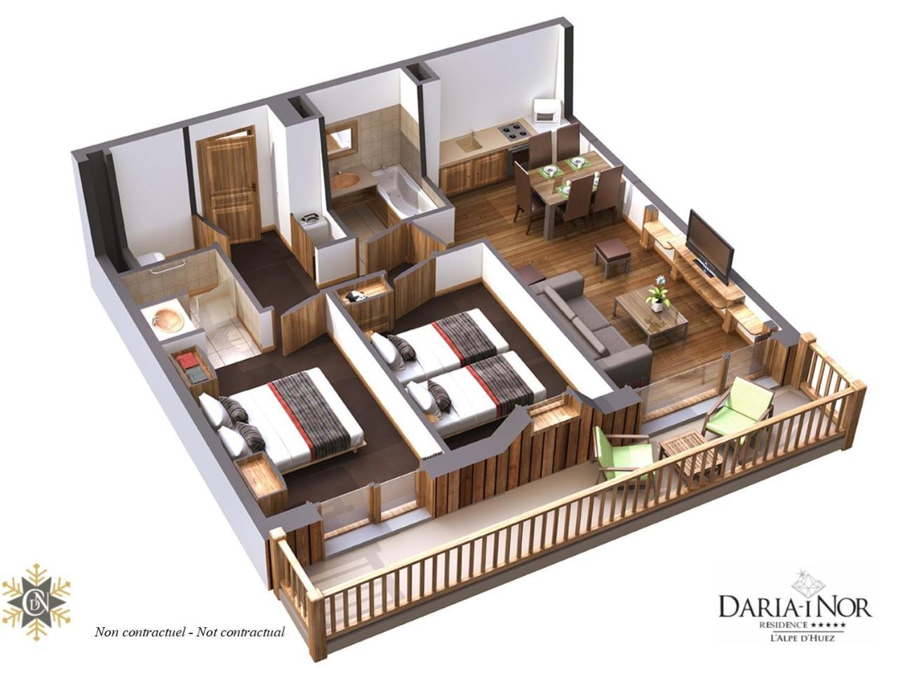 Residence Daria-I Nor By Les Etincelles Альп-д'Юэз Экстерьер фото